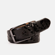 Load image into Gallery viewer, The Arnold Black Leather Belt