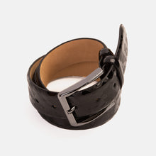 Load image into Gallery viewer, The Arnold Black Leather Belt