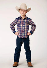 Load image into Gallery viewer, Roper Little Trailblazer (Blue) - Boy's Western Shirt