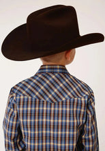 Load image into Gallery viewer, Roper Azure Skyline (Blue) - Boy's Western Shirt