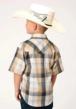 Load image into Gallery viewer, Roper Buckaroo (Black) - Boy's Western Shirt