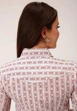 Load image into Gallery viewer, Roper 827 Wallpaper Print (Wine) - Women's Western Shirt