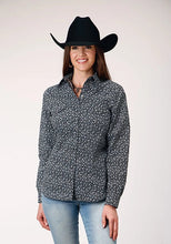 Load image into Gallery viewer, Roper 1889 Floral Print (Black) - Women's Western Shirt