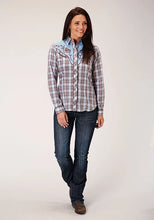 Load image into Gallery viewer, Roper 1634 Fancy Applique (Blue) - Women's Western Shirt