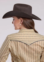 Load image into Gallery viewer, Roper 2661 Wallpaper Floral (Tan) - Women's Western Shirt