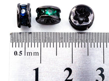 Load image into Gallery viewer, 8mm CZ Micro Pave Tube Beads Hollowed Out Flower for Bracelet/Necklace, Cubic Zirconia Beads, Bracelet Spacer Beads, sku#G295