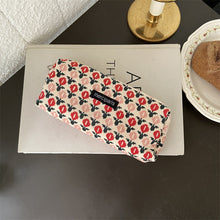 Load image into Gallery viewer, Corduroy Pencil Case Makeup Bag - Korean Style Retro Floral Canvas Pouch for Students