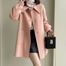Load image into Gallery viewer, Womens Stylish Casual Doll-Neck Wool Coat
