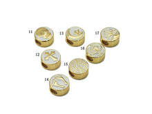 Load image into Gallery viewer, Whtie Enamel Spacer Beads, Sku#LK579