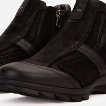 Load image into Gallery viewer, The Montreal Suede Black Leather Casual Zip-Up Ankle Men Boot