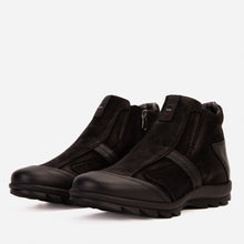Load image into Gallery viewer, The Montreal Suede Black Leather Casual Zip-Up Ankle Men Boot