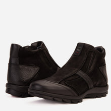 Load image into Gallery viewer, The Montreal Suede Black Leather Casual Zip-Up Ankle Men Boot