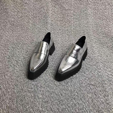 Load image into Gallery viewer, Chunky Platform Slip-On Loafers