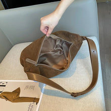 Load image into Gallery viewer, Women's Genuine Leather Crossbody Shoulder Bag - Elegant Dumpling Shape Handbag with Adjustable Strap