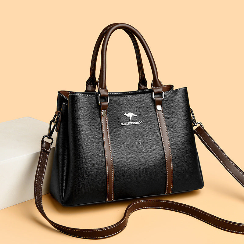 European And American Style Women's Structured PU Handbag | Everyday Shoulder Bag