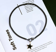 Load image into Gallery viewer, Heart Star Cuban Chain Necklace, sku#CL07