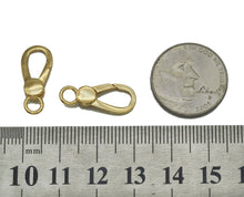 Load image into Gallery viewer, Plain Gold Oval Teardrop Lobster Clasp, Sku#H338