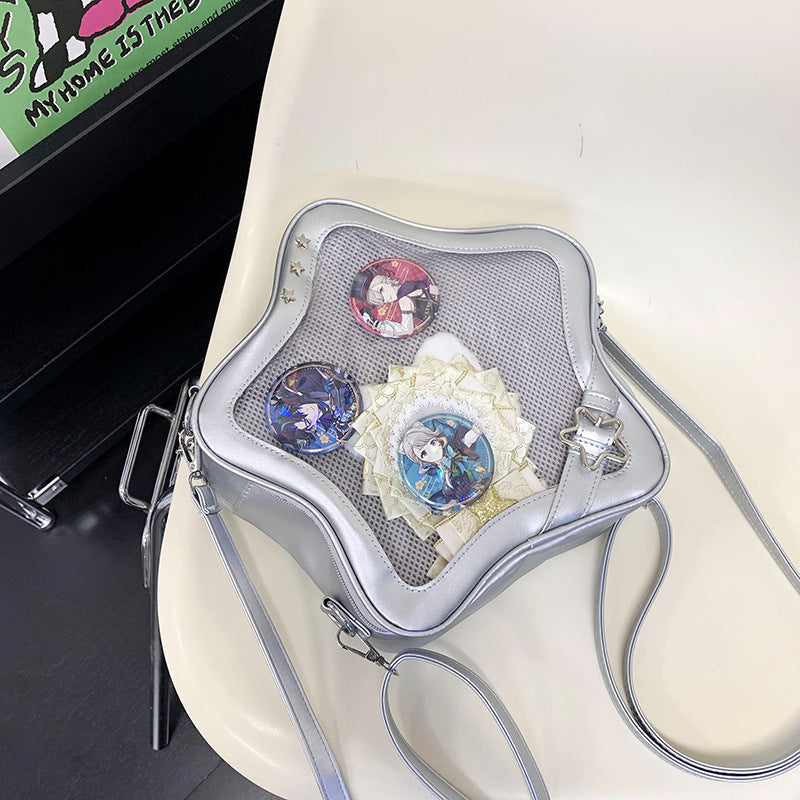 Cool Mini Heart Backpack for Girls – Cute PU Leather Mini Soreback Bag