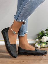 Load image into Gallery viewer, Women's Retro Flat Loafers | Vintage Slip-On Round Toe Shoes | PU Leather Everyday Flats