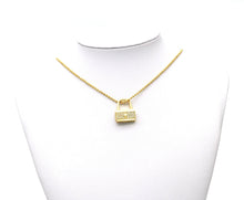 Load image into Gallery viewer, CZ Padlock Charm, Sku#B137