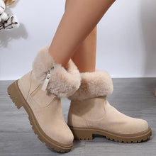 Load image into Gallery viewer, Women's Plush Lined Winter Snow Boots Side Zipper Thick Heel Anti-Slip Outdoor Boots
