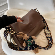 Load image into Gallery viewer, Retro Wide-Strap Mini Square Crossbody Bag – Urban Minimalist PU Leather Shoulder Bag