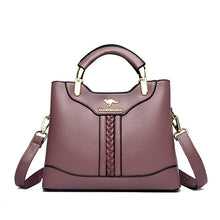 Load image into Gallery viewer, Women's Large Capacity Crossbody Shoulder Tote Bag – PU Leather Woven Texture Everyday Handbag | Sarah Express