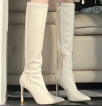 Load image into Gallery viewer, Women's Over-the-Knee Stiletto Boots – Pointed Toe Side Zipper Long Tube Fashion Boots