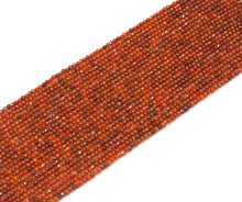 Load image into Gallery viewer, Dark Orange Cubic Zirconia Round Faceted Beads, 2mm/3mm/4mm. Sku#U1485