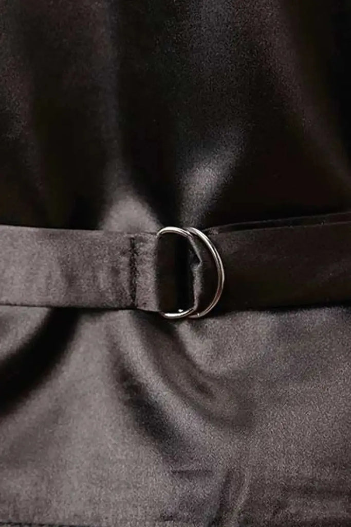 Roper Classic Suede Leather (Black) - Men's Vest (Closeout)