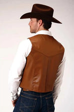 Load image into Gallery viewer, Roper Goat Nappa Vest (Brown) - Men's Vest