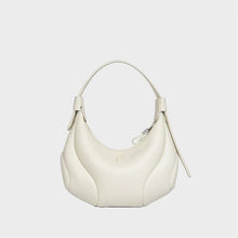 Load image into Gallery viewer, Women's Genuine Leather Crescent Crossbody Bag - Underarm Shoulder Bag with Multiple Compartments
