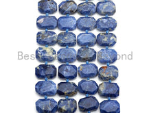 Load image into Gallery viewer, High Quality Natural Sodalite Rectangle Faceted Beads, Natur