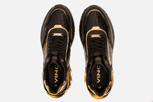 Load image into Gallery viewer, Bellagio Black &amp; Gold High-Top Men Sneaker