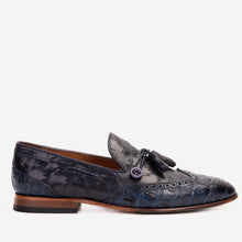 Load image into Gallery viewer, The Istanbul Navy Blue Leather Tassel Loafer Men Shoe