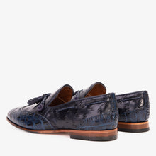 Load image into Gallery viewer, The Istanbul Navy Blue Leather Tassel Loafer Men Shoe