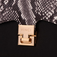 Load image into Gallery viewer, The Venezia Black Leather Handbag
