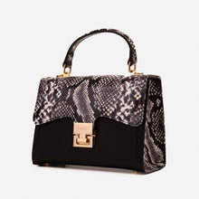 Load image into Gallery viewer, The Venezia Black Leather Handbag
