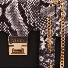 Load image into Gallery viewer, The Venezia Black Leather Handbag