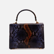 Load image into Gallery viewer, The Venezia Navy Blue Leather Snk Handbag
