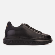 Load image into Gallery viewer, The Linq Black Leather Men Sneaker
