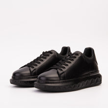 Load image into Gallery viewer, The Linq Black Leather Men Sneaker