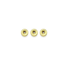 Load image into Gallery viewer, Matte Brushed Gold Donut Spacer Beads, Sku#A201