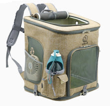 Load image into Gallery viewer, Transparent Cat Backpack Carrier for Cats &amp; Small Dogs – Ventilated, Padded Pet Travel Backpack