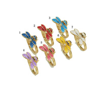 Load image into Gallery viewer, Colorful Enamel Bee Ring, O87