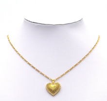 Load image into Gallery viewer, Gold CZ Hollow Fav Heart Charm, Sku#JL132