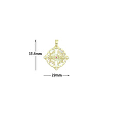 Load image into Gallery viewer, White Pearl Gold Butterfly insect On Round Coin Charm Pendant,Sku#LX876