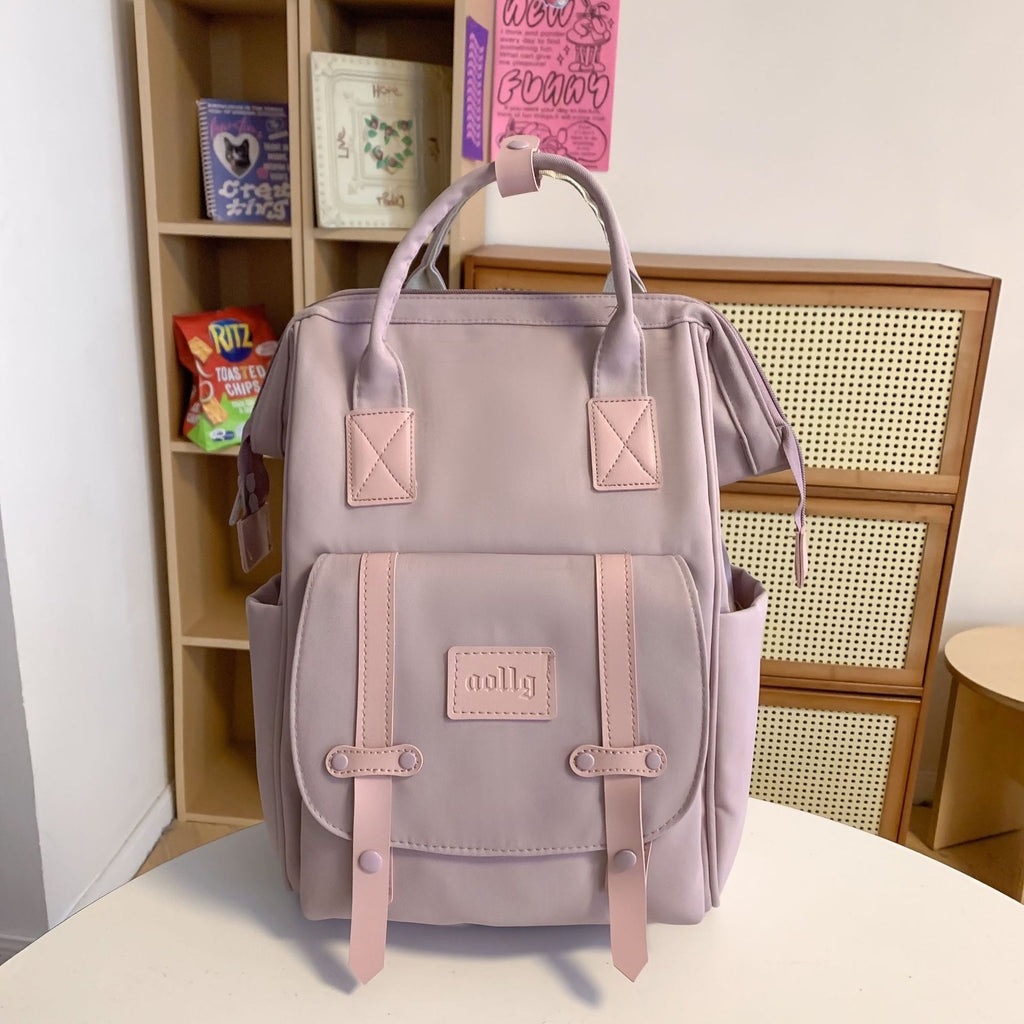 Women's Large Water Resistant Nylon Backpack – Lightweight Travel & School Bag