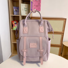 Load image into Gallery viewer, Women's Large Water Resistant Nylon Backpack – Lightweight Travel &amp; School Bag