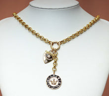 Load image into Gallery viewer, Custom Rolo Chain Drop Coin Necklace, sku#CL14-2